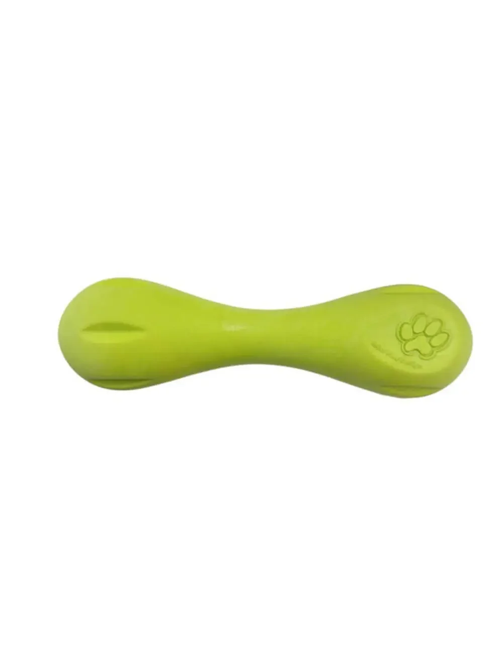 (RGB4) West Paw Zogoflex Hurley Dog Bone Toy Small 6in Granny Smith Green Chew